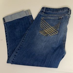 Apt. 9 Blue Jeans with Gold Embellished Pocket